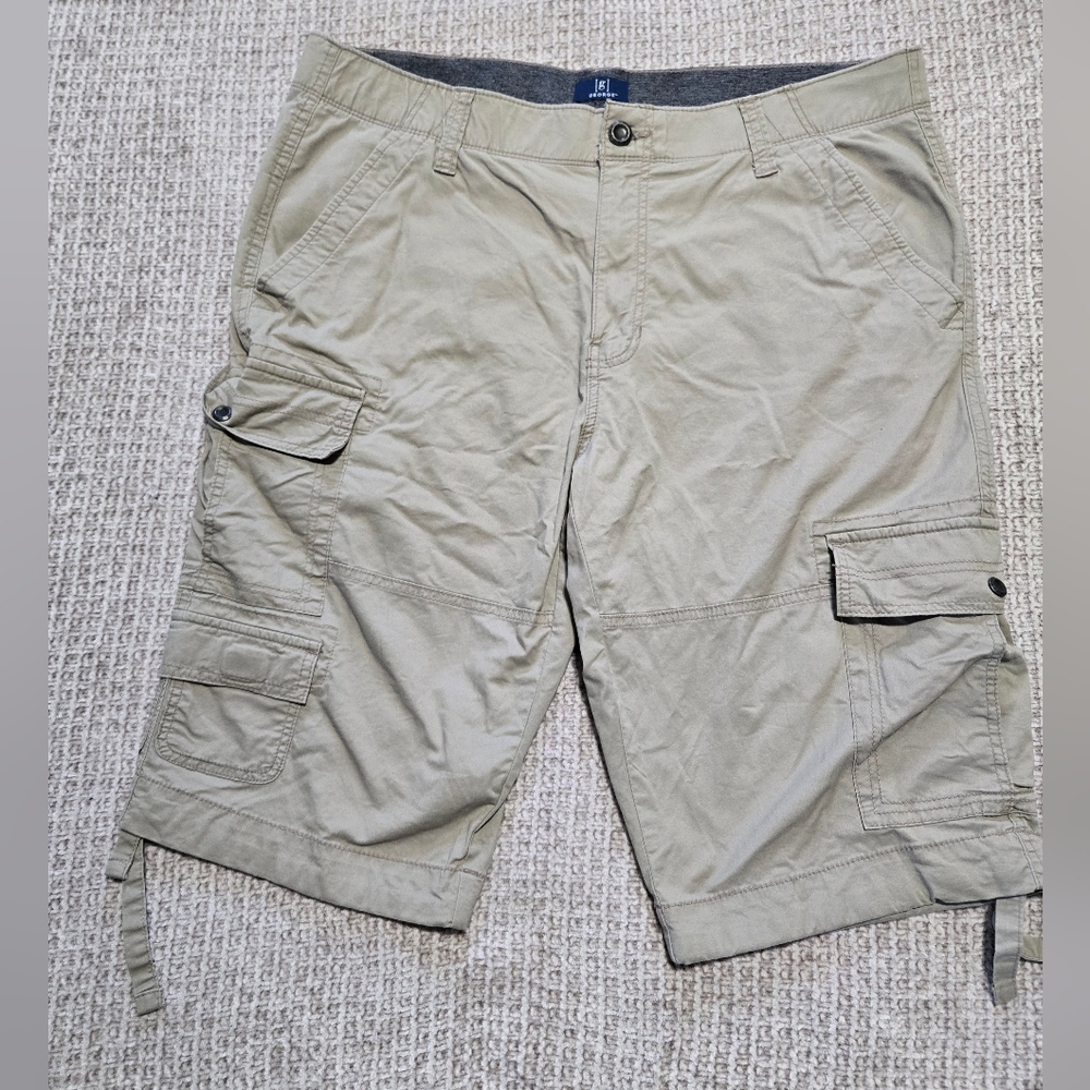 George Men's Tan Cargo Shorts Size 38
